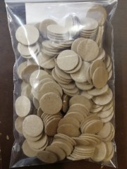 Прокладки картонные на на дробь 12 калибра 0,8 мм для полиэтиленовой гильзы (200шт)