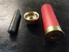 Матрица дробовая бронзовая для вальцовки гильз 410 калибра + втулка для шуруповёрта