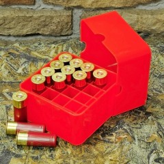 Коробка для патронов Супердак (Superduck) на 25 патронов 12 калибра красная