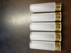 Гильза п/э не капсулир. Cheddite 12 калибра 70мм для снаряжения патронов, осн. 12мм.  Цвет белый полу-прозрачный